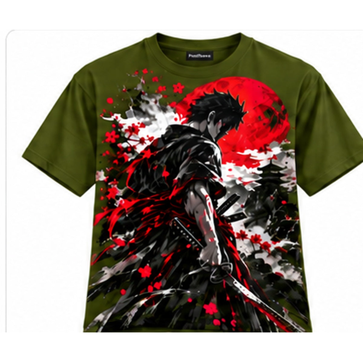 Olive Green Samurai T-shirt