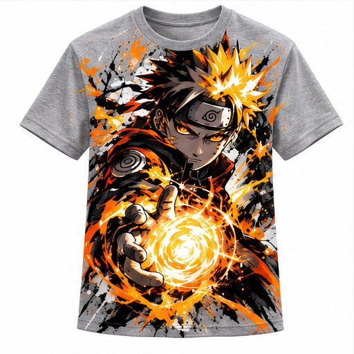 Naruto Energy T-shirt - Light Gray